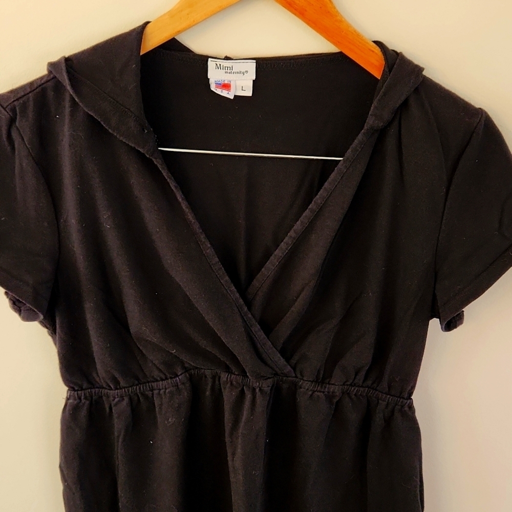 Mimi Maternity Hooded Tee - Picture 2 of 5